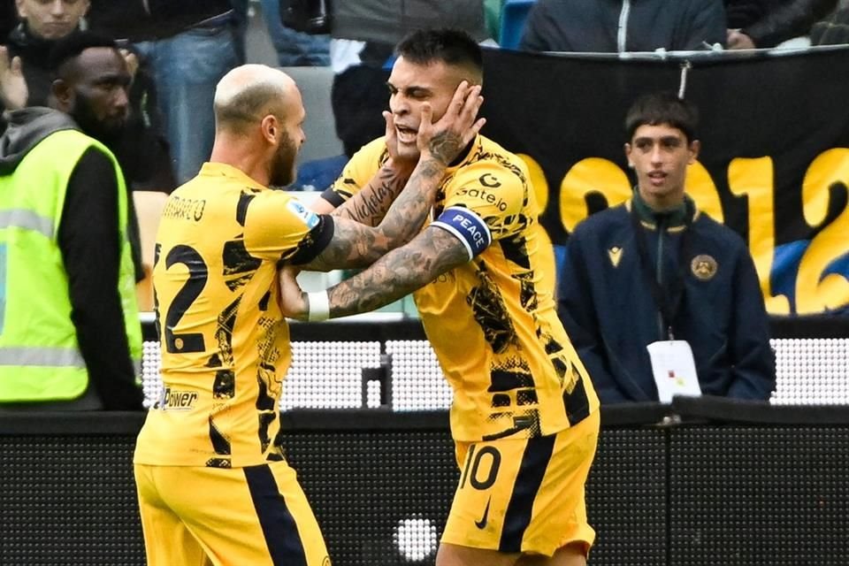 Lautaro Martínez puso fin a su mala racha sin anotar goles y marcó un doblete en el triunfo 3-1 del Inter de Milán sobre el Udinese.