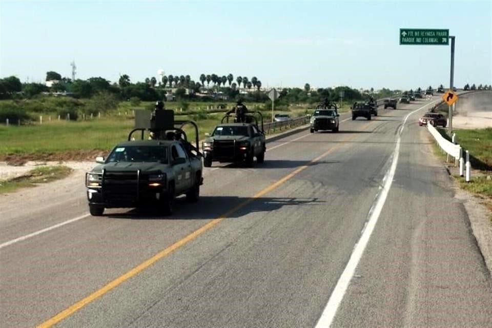 La Sedena este viernes envió a Reynosa 300 elementos más a reforzar la plaza, pero apenas hoy dio a conocer el hecho la vocería de la Octava Zona Militar.