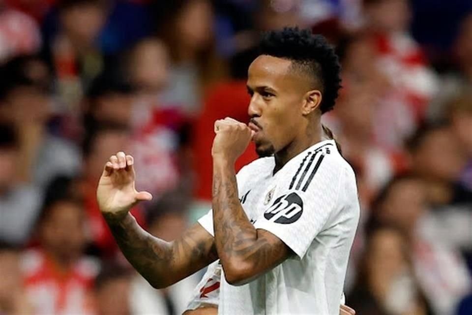 Eder Militao puso al Real Madrid con la ventaja en el Derbi con su anotación al minuto 64.