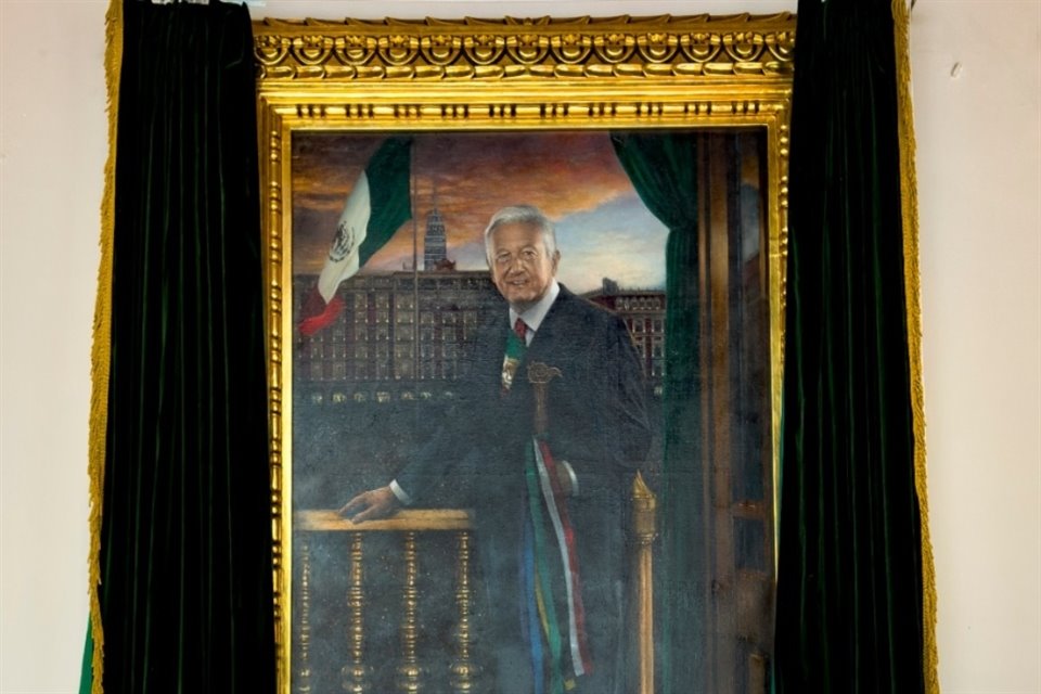 Retrato del Presidente López Obrador.