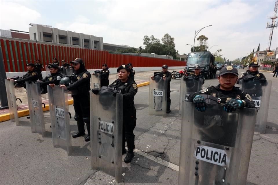 Operativo desplegado desde el pasado 21 de septiembre en San Lázaro fue reforzado previo a toma de protesta de Claudia Sheinbaum.