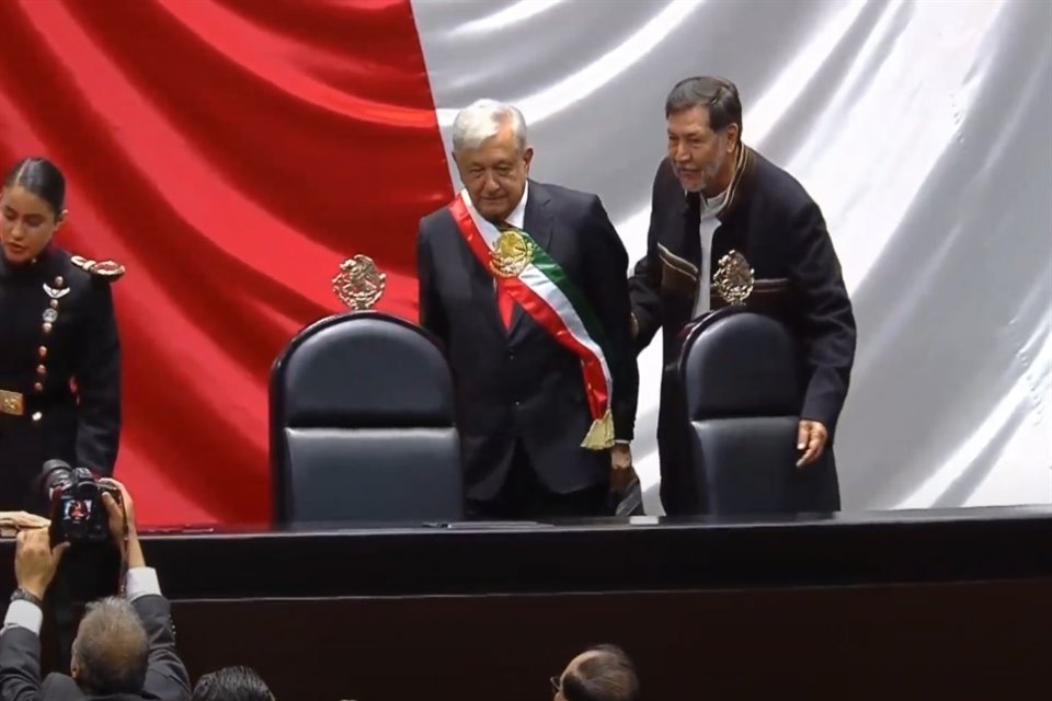 Andrés Manuel López Obrador en el Congreso.