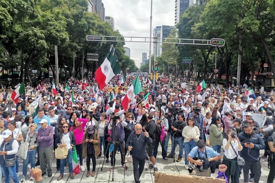 La marcha fue convocada por la Asociación Nacional de Magistrados de Circuito y Jueces de Distrito.