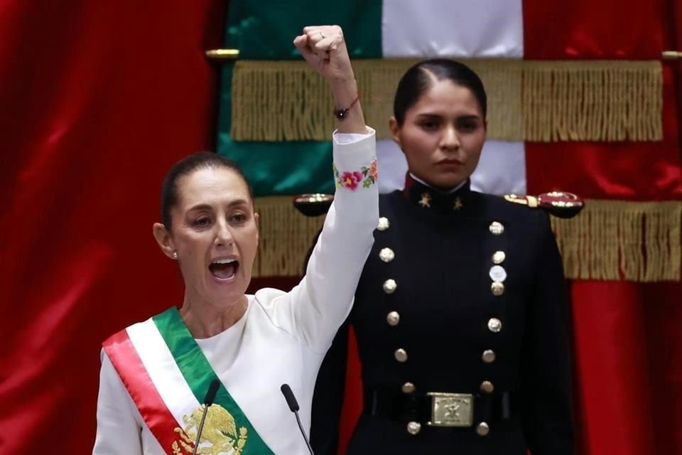 La Presidenta Claudia Sheinbaum dedicó una parte de su discurso a las mujeres.