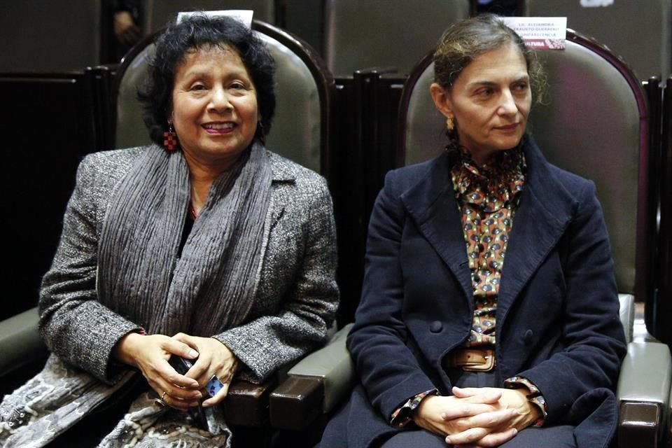 Lucina Jiménez y Marina Nuñez acompañarán a la nueva Secretaria de Cultura. En la imagen, en 2019, durante una comparecencia en el Congreso de la ex titular de la dependencia.