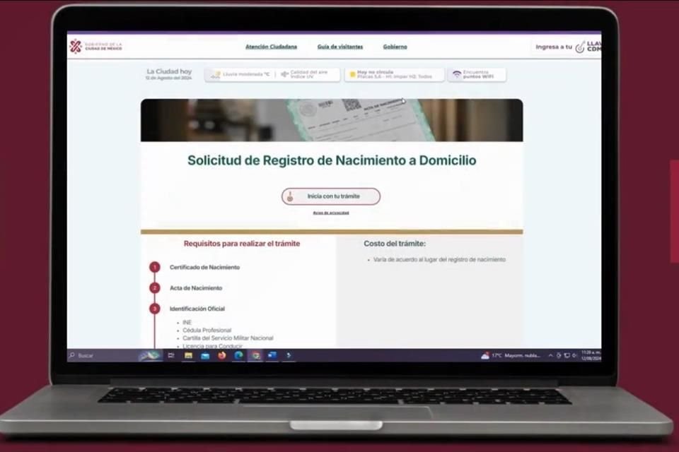 'En la plataforma de Corrección de Extractos las personas pueden solicitar hasta cinco correcciones de captura en un registro de nacimiento, matrimonio o defunción', indicó.