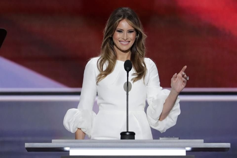 Melania Trump durante el primer día de la Convención Nacional Republicana el 18 de julio del 2016.