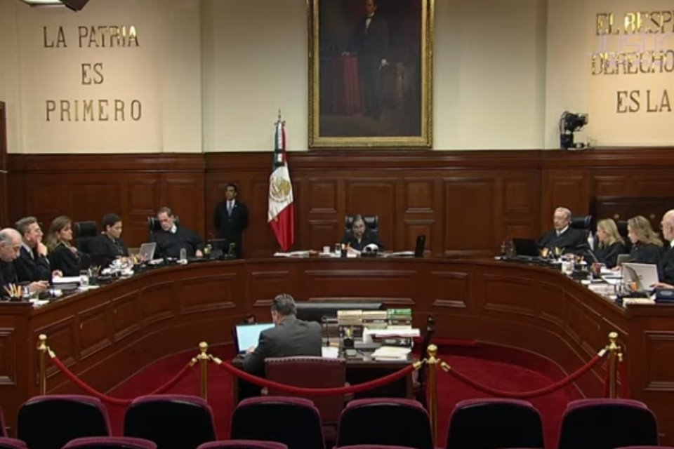 Sesión de la Suprema Corte de Justicia de la Nación.