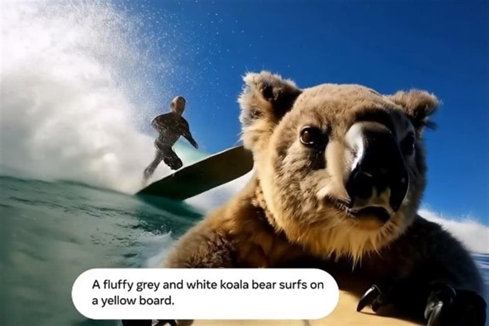 Un koala surfer. Estas son las capacidades de Movie Gen, generador de video mediante IA de Meta.