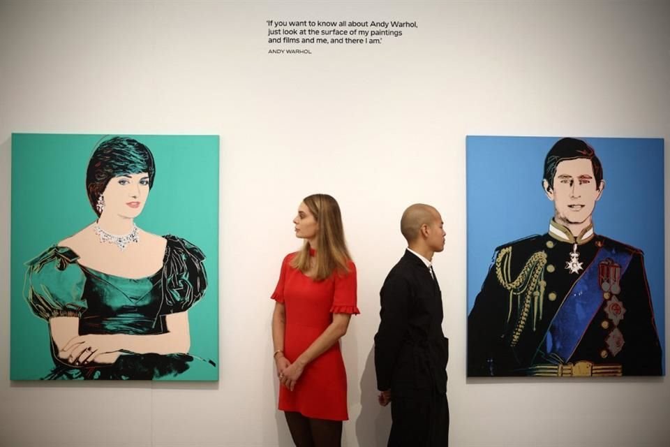 La casa Phillips subastará los retratos de Carlos y Diana por Andy Warhol en Londres, con un valor estimado de más de un millón de dólares.