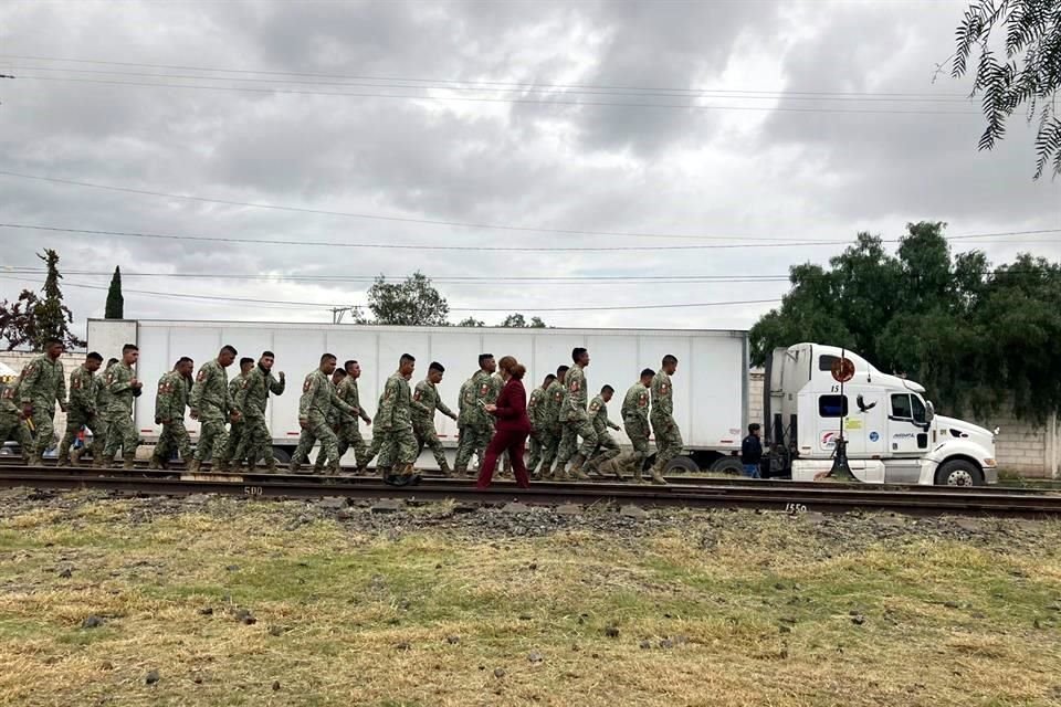 La Presidenta destacó el papel del Ejército en la construcción de paz, durante el arranque del proyecto México-Pachuca.