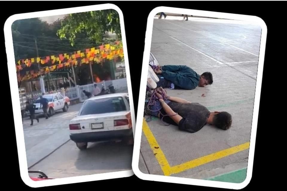 Los sujetos fueron atados de manos y pies, golpeados y después calcinados en una plaza pública de Olinalá, en la Montaña de Guerrero.