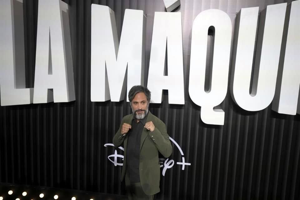 Gael posó como todo un boxeador en el estreno del show de Disney+.