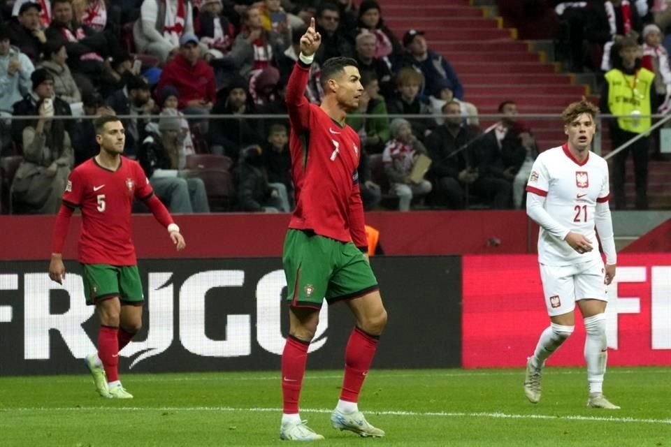 Cristiano Ronaldo llegó a los 906 goles en su carrera al marcar frente a Polonia en el tercer partido de la Nations League.