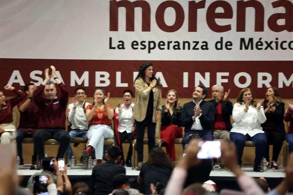 La dirigente nacional de Morena, Luis María Alcalde.