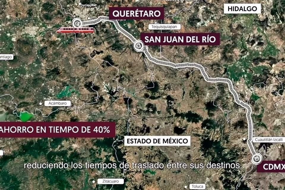 El tren CDMX-Querétaro constará con tres estaciones, a reserva de analizar nuevos destinos en la ruta de 225 kilómetros.