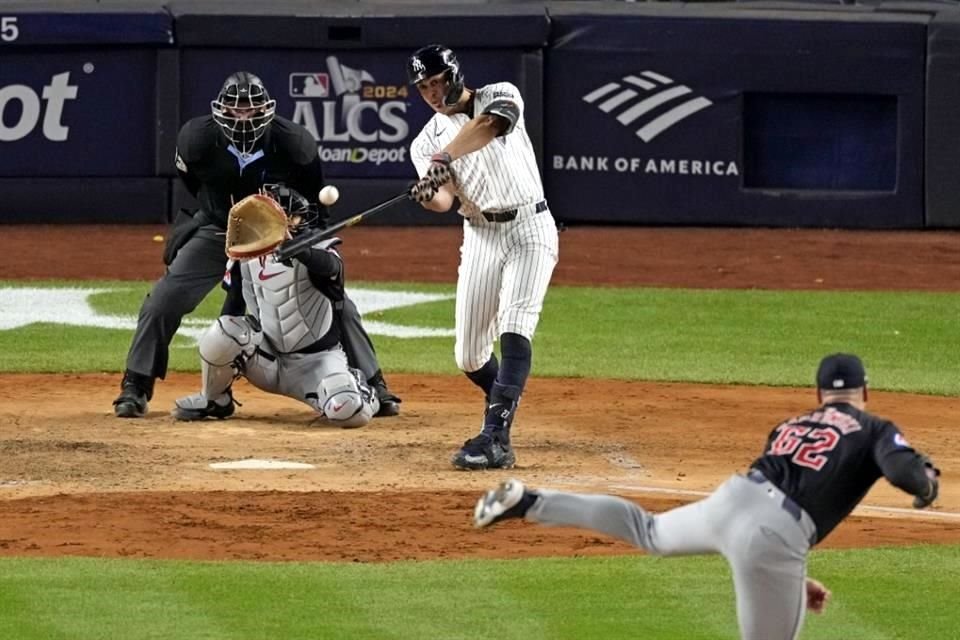 Juan Soto y Giancarlo Stanton (foto) se volaron la barda en el triunfo de los del Bronx.