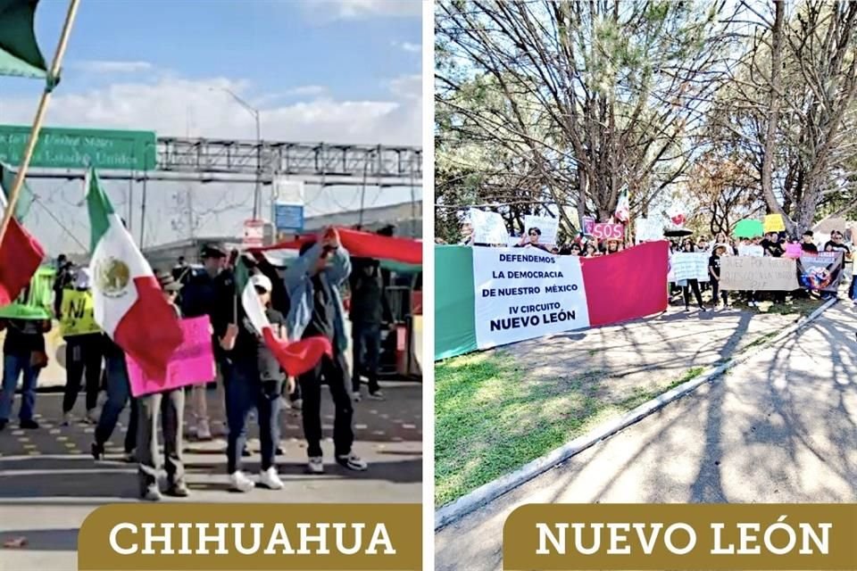 Jueces y Magistrados en diferentes estados realizaron bloqueos y marchas, y anunciaron que mantendrán paros de labores.