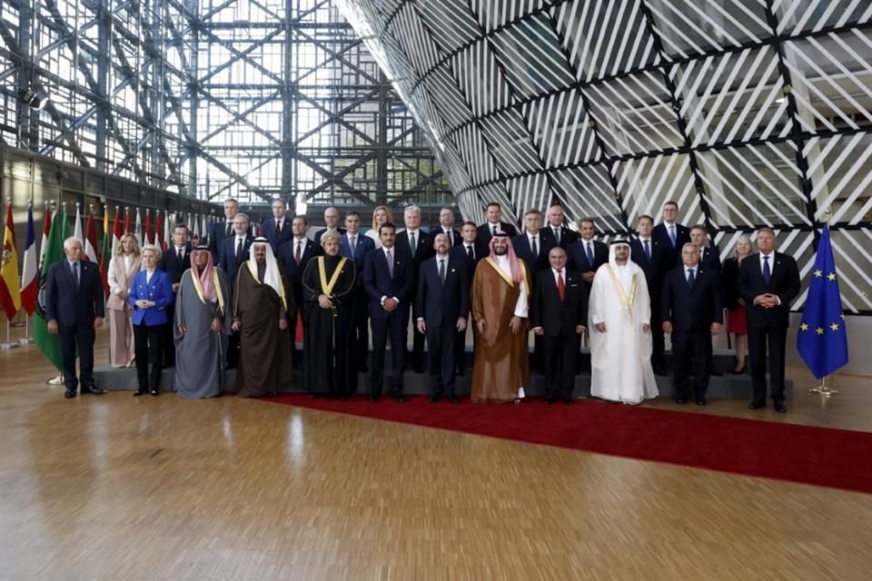 Países del Consejo de Cooperación del Golfo y la UE durante una cumbre en Bruselas.