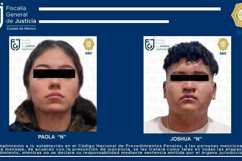 A Joshua le dictaron prisión preventiva, mientras Paola fue vinculada a proceso por el el homicidio agravado de un policía en M.Contreras.