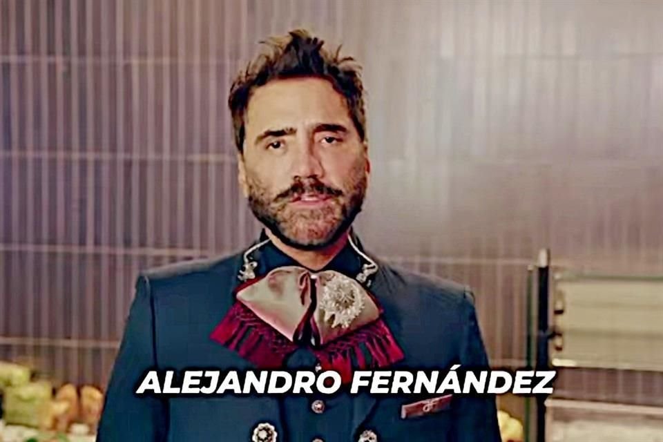 Alejandro Fernández aparece en el clip difundido.