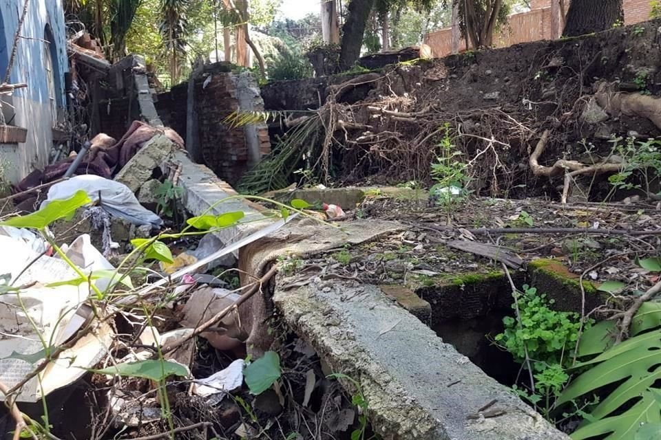 Las lluvias ocurridas durante el verano dañaron viviendas de la zona de San Ángel.