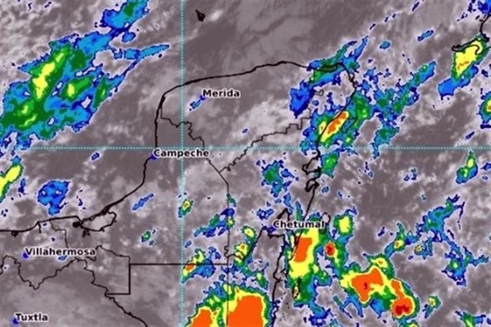 Desde este viernes hasta el lunes se prevén lluvias intensas con puntuales torrenciales, actividad eléctrica y posible granizo en Quintana Roo, Campeche, Yucatán, Tabasco, Veracruz, Oaxaca y Chiapas.