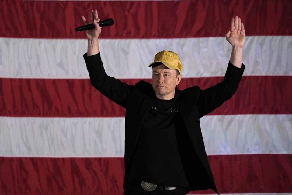 Elon Musk durante un acto de campaña en apoyo a Donald Trump en Pensilvania.