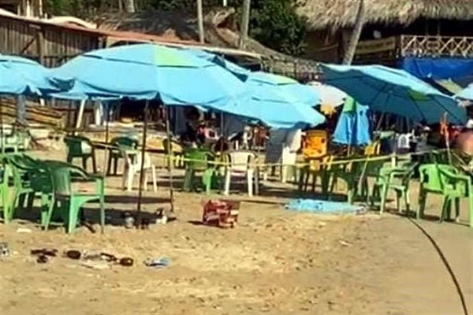 Bañista fue herido de bala durante un ataque armado en playa Caleta, en la zona tradicional de Acapulco, Guerrero, la tarde de este sábado.