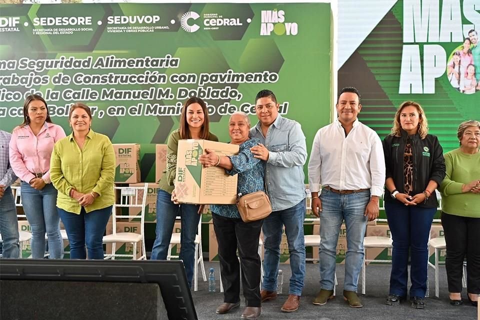 Apoya Ricardo Gallardo en seguridad alimentaria a Cedral