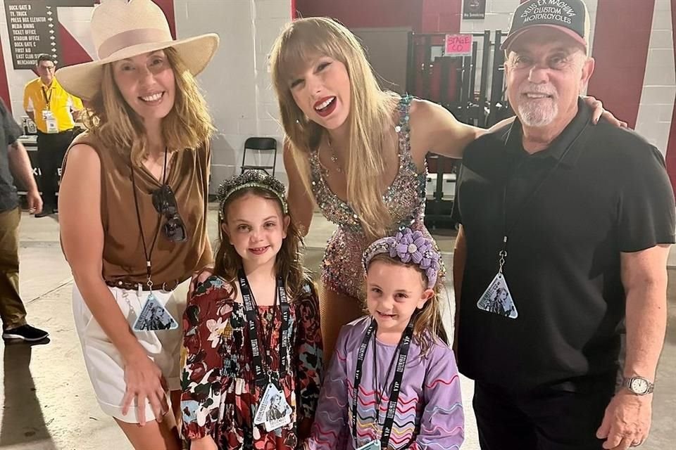 El mítico cantautor Billy joel llevó a sus hijas de 9 y 6 años a un concierto de Taylor Swift en Miami, donde pudieron conocer a la cantante.