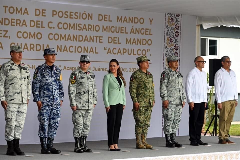 La Gobernadora de Guerrero, Evelyn Salgado, acudió al acto protocolario.