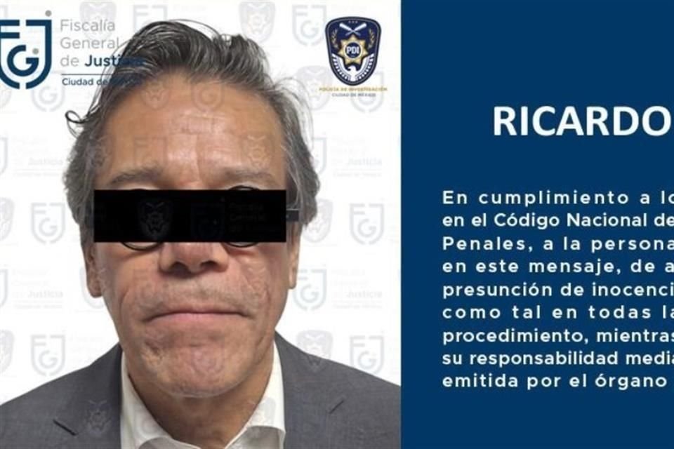 Ricardo Márquez Blas fue detenido en pleno Centro Histórico, cerca de la Corte, en donde se presume que abusó sexualmente de una empleada.