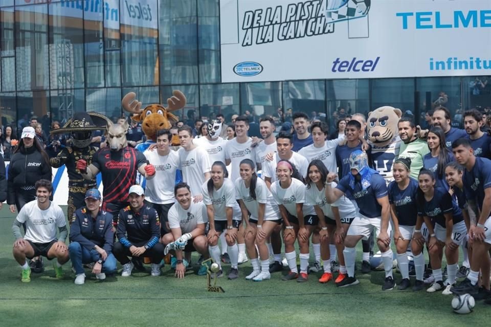 La clásica cascarita 'De la pista a la cancha'