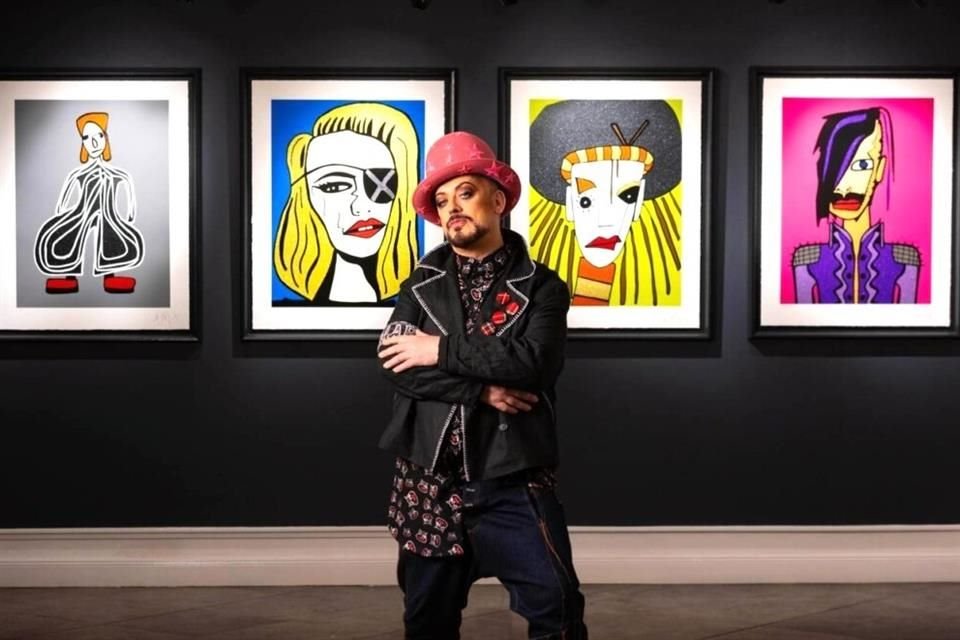 Boy George montó una exhibición en varias galerías de Reino Unido con pinturas de su autoría sobre artistas como Madonna y Prince.