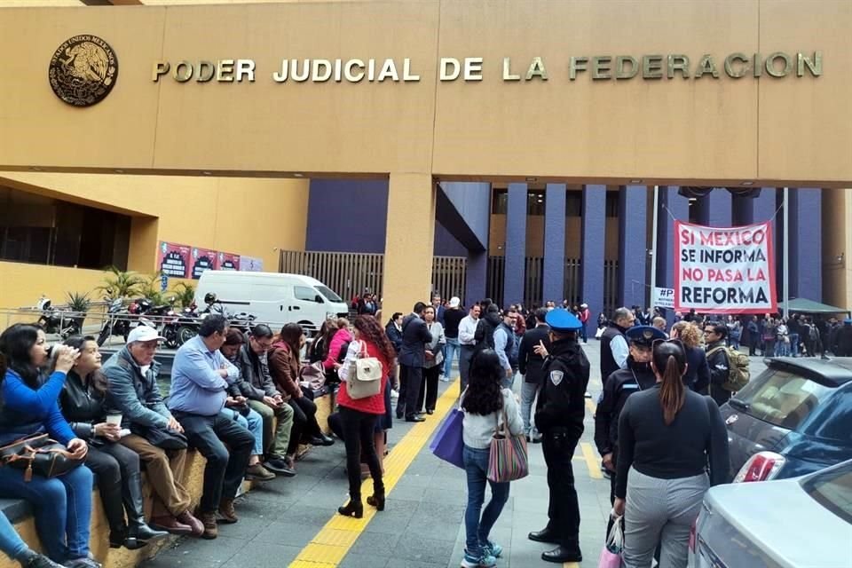 El Palacio de Justicia de San Lázaro, donde están 63 órganos jurisdiccionales, permanece cerrado.