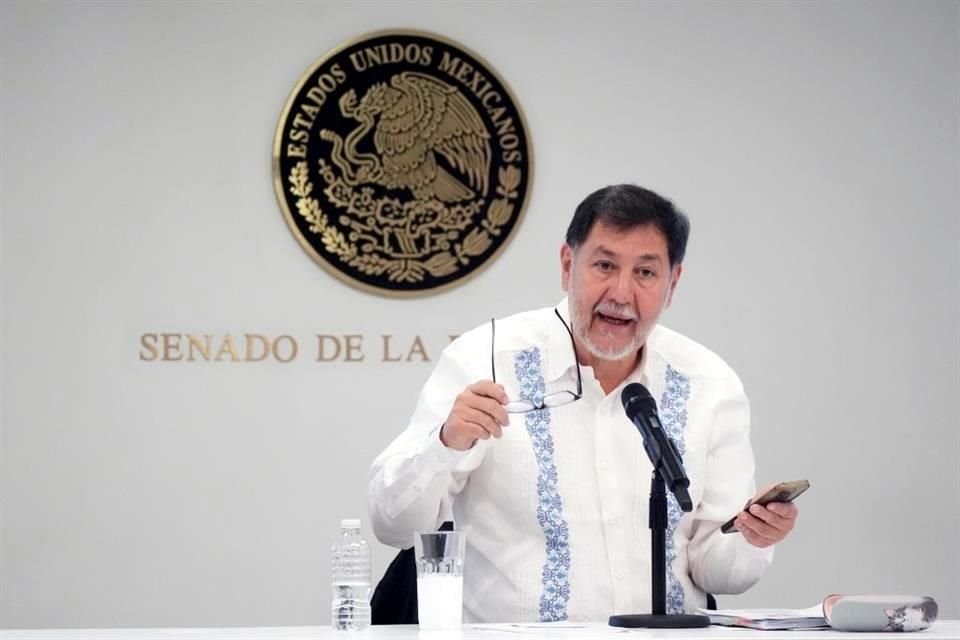 Gerardo Fernández Noroña, presidente del Senado, adelantó la posiblidad de no aceptar las renuncias de Ministras y Ministros.