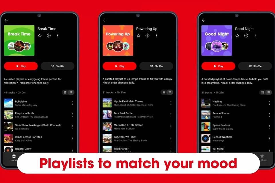 Nintendo Music está disponible en iOS y Android, y cuenta con más de 40 años de música de videojuegos, para suscriptores de Nintendo Switch Online.