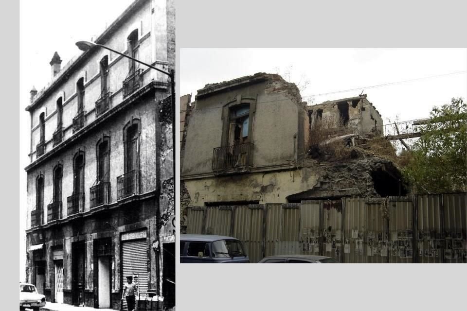 Así lucía el exterior de la Casa Requena, inmueble hoy en el olvido ubicado en Santa Veracruz 43, en la Colonia Guerrero.