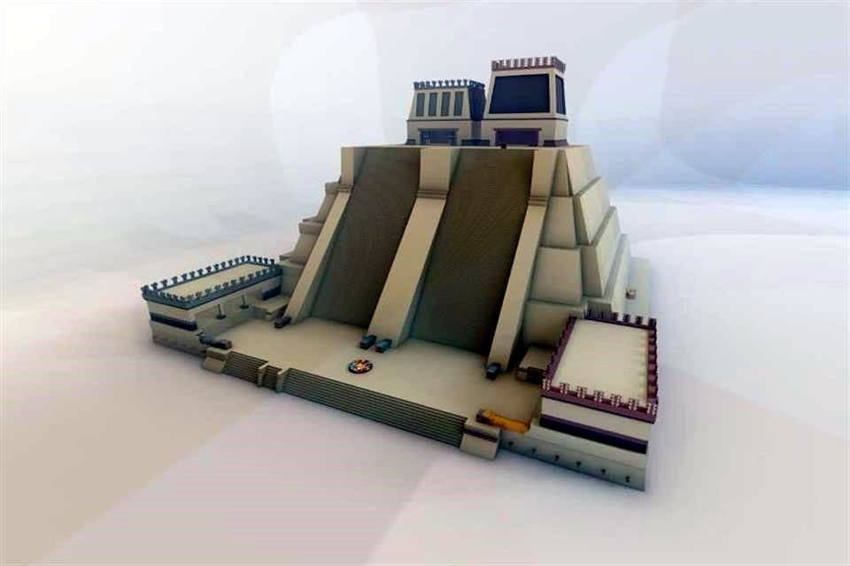 Aunque el Templo Mayor, según historiadores, debió tener 45 metros de altura, la reproducción del recinto en el Zócalo será menor, de 16 metros.