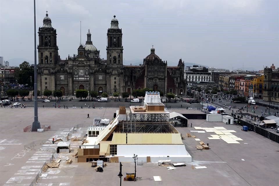 Las obras para levantar la maqueta iniciaron el 28 de julio. El 13 de agosto serán centro de las conmemoraciones por los 500 años de la caída de Tenochtitlan.