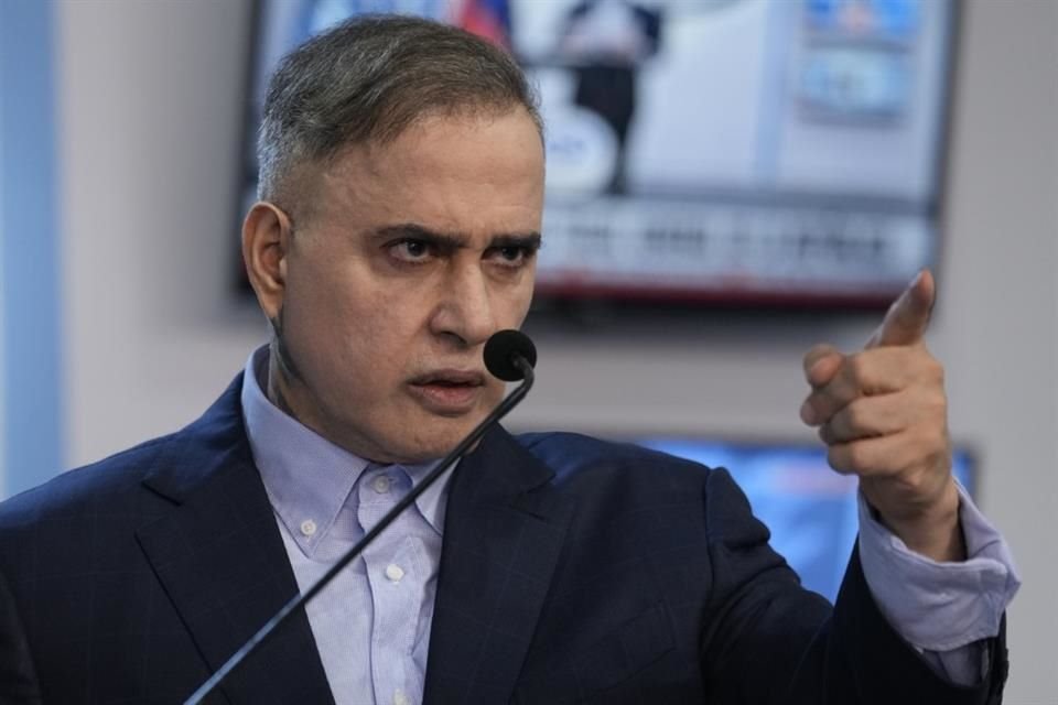 El Fiscal General, Tarek William Saab, en una conferencia de prensa en Caracas, Venezuela, el 18 de septiembre de 2024.