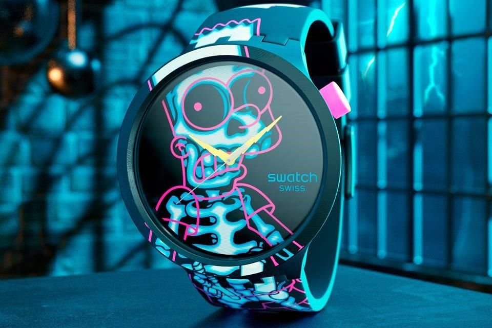 Swatch celebra el Halloween y el Día de los Muertos a todo color y con motivos fluorescentes con dos modelos de relojes protagonizados por el controversial Bart Simpson.