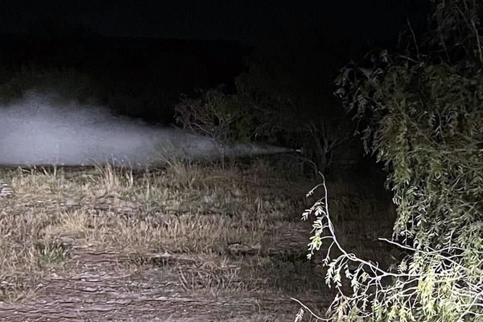 La fuga se registró aparentemente desde la madrugada en una llave de una vieja estación de Pemex conectada a un gasoducto.