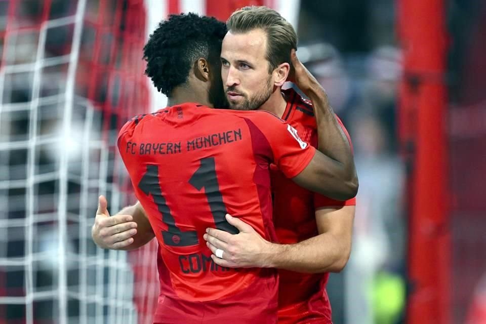 El Bayern Múnich se mantiene invicto en la Bundesliga al vencer 3-0 al Unión Berlín con goles de Kane y Coman.