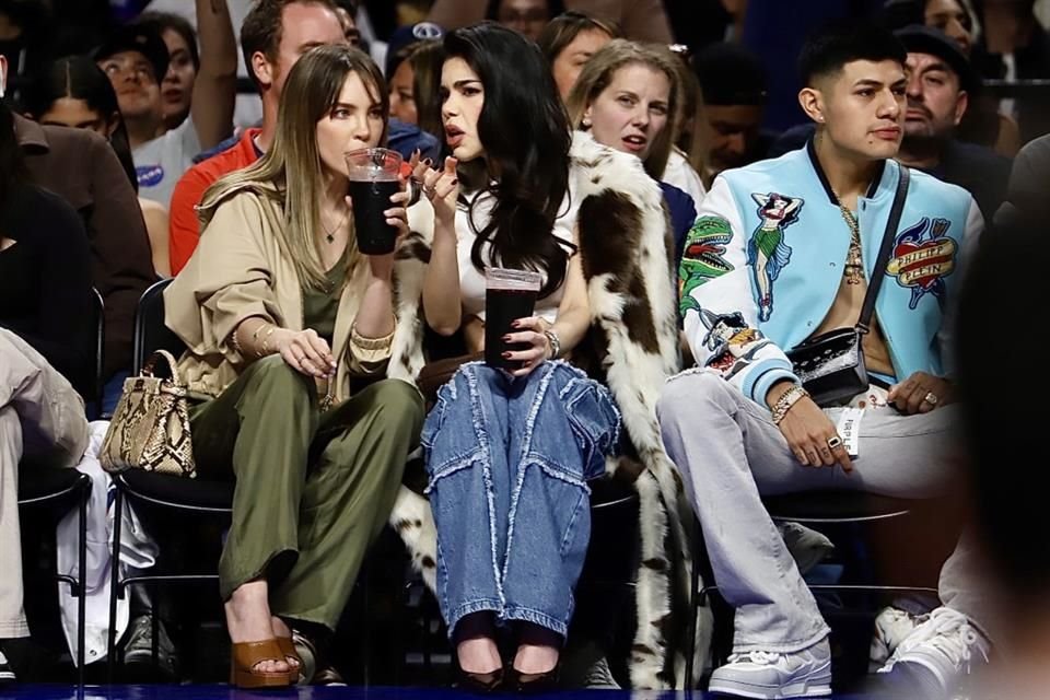 Belinda se dio cita este sábado en la Arena Ciudad de México para disfrutar del juego de la NBA entre el Miami Heat y los Washington Wizards.