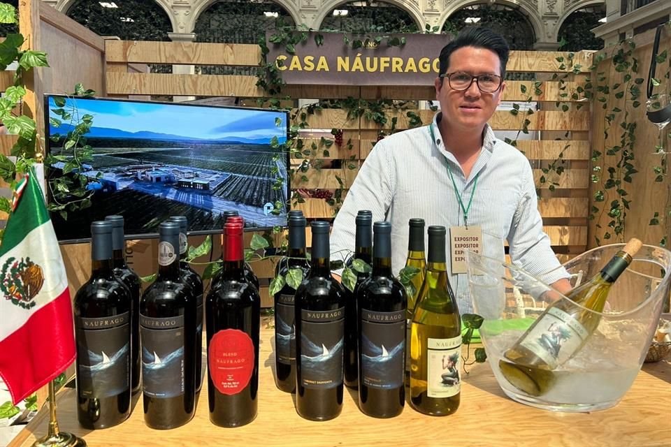 Humberto Pulido, de Casa Náufrago, presentó en Zona Vino, con sus etiquetas de primer mundo