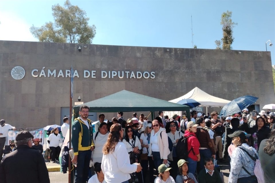 Integrantes del FNSEMS cerraron accesos de Cámara baja en exigencia de recursos para la basificación y homologación salarial de personal.