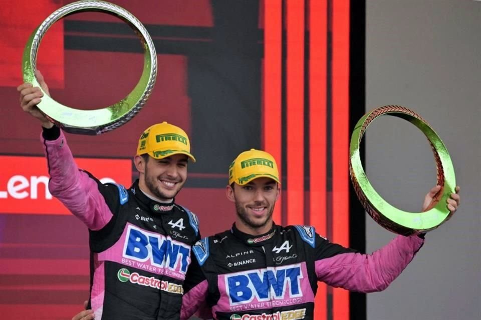 Esteban Ocon y Pierre Gasly hicieron una gran carrera en Brasil y su premio fue completar el pidio.