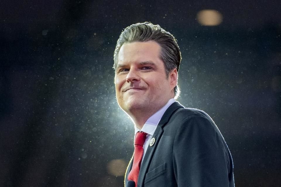 El representante republicano Matt Gaetz tras la CPAC en Maryland, el 23 de febrero del 2024.